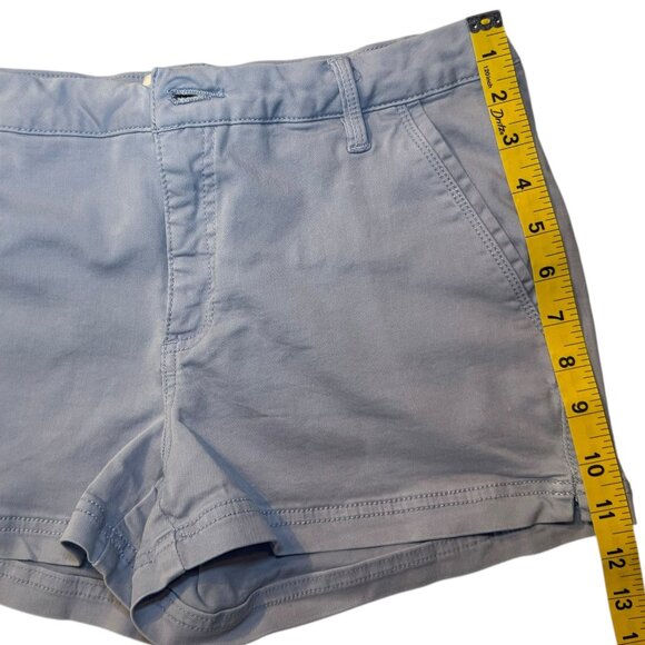BKE Light Blue Stretch Shorts Women’s Size 28 Chino Shortie Mollie Buckle - Picture 11 of 11